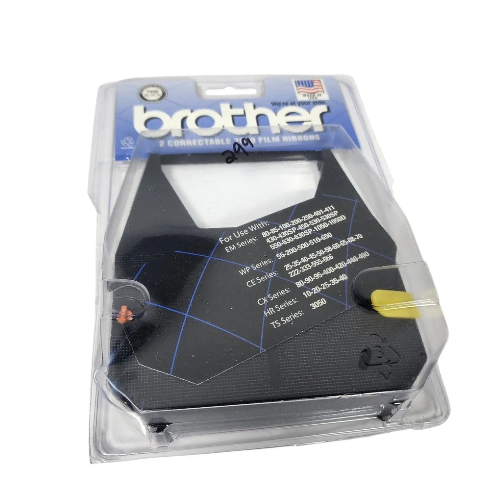 Brother 7220 Black Correctable Film Ribbons‎ 1 Pack For EM WP CE CX HR TS Series
